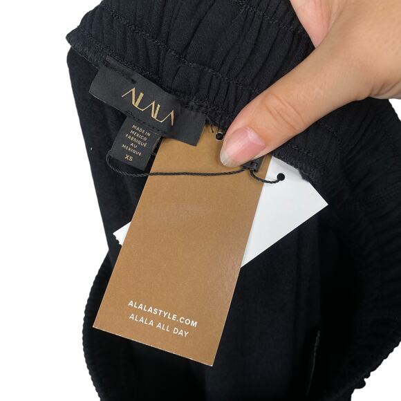 Alala NWT Revolve $145 Off-Duty Black Pull On Sweatpants Joggers SZ XS - Picture 12 of 13